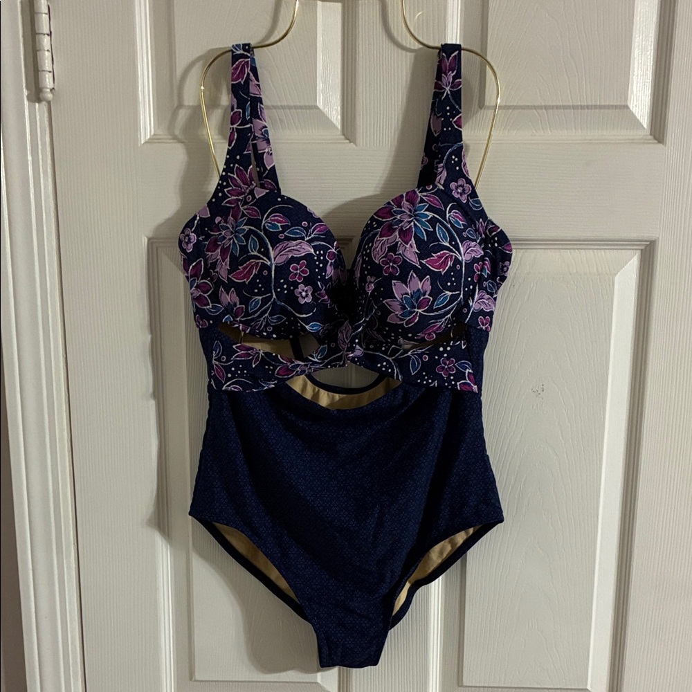 Swimsuits For All  Floral One Piece